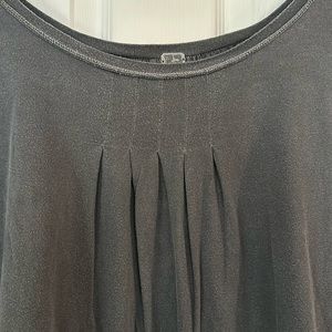 Free People oversized grey women’s cotton blouse.